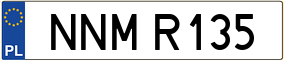 Trailer License Plate
